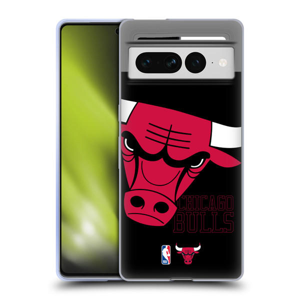 NBA Chicago Bulls Logo Oversized Soft Gel Case for Google Pixel 7 Pro