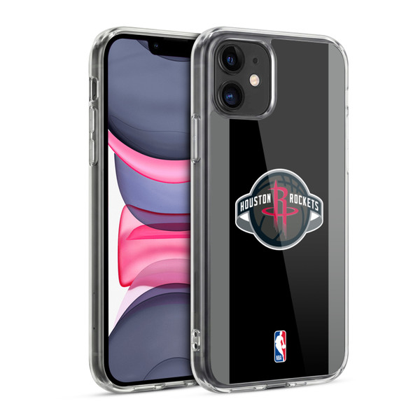 NBA Houston Rockets Logo Black Design Soft Gel Case for Apple iPhone 11