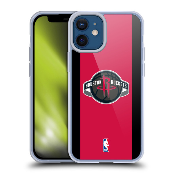 NBA Houston Rockets Logo Red Design Soft Gel Case for Apple iPhone 12 Mini & MagSafe