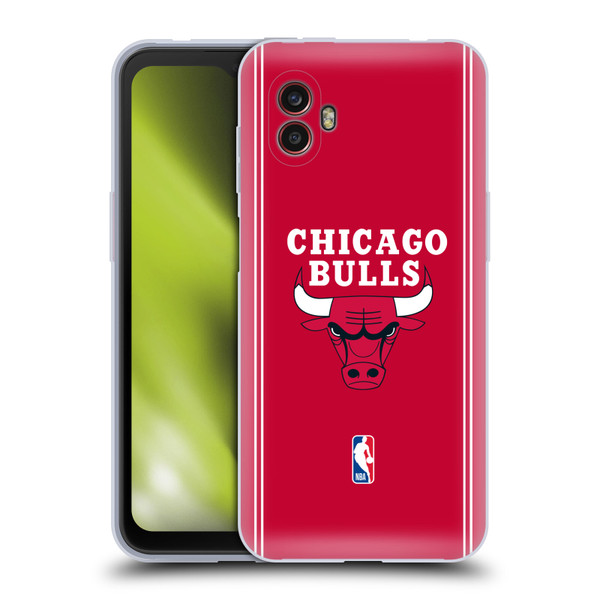 NBA Chicago Bulls Logo Red Design Soft Gel Case for Samsung Galaxy Xcover6 Pro/Pro2