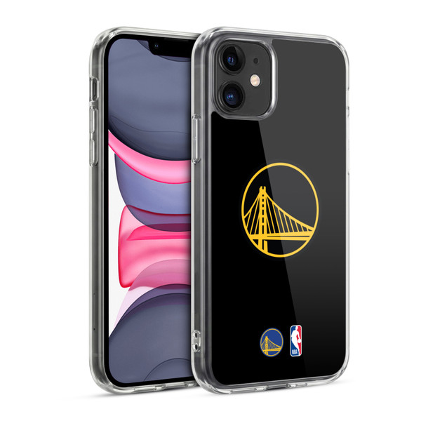 NBA Golden State Warriors Logo Black Design Soft Gel Case for Apple iPhone 11