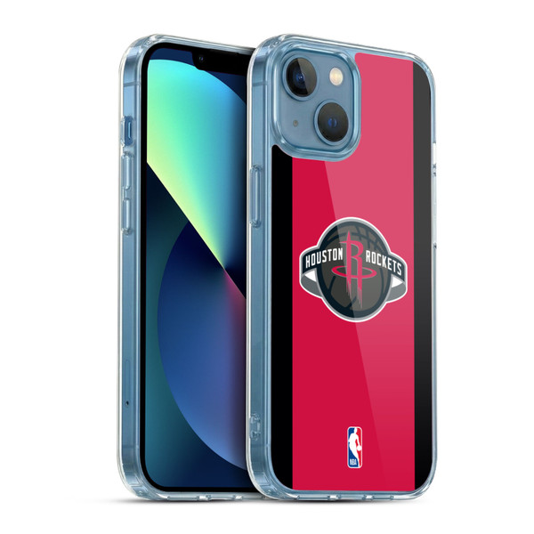 NBA Houston Rockets Logo Red Design Soft Gel Case for Apple iPhone 13 Mini & MagSafe
