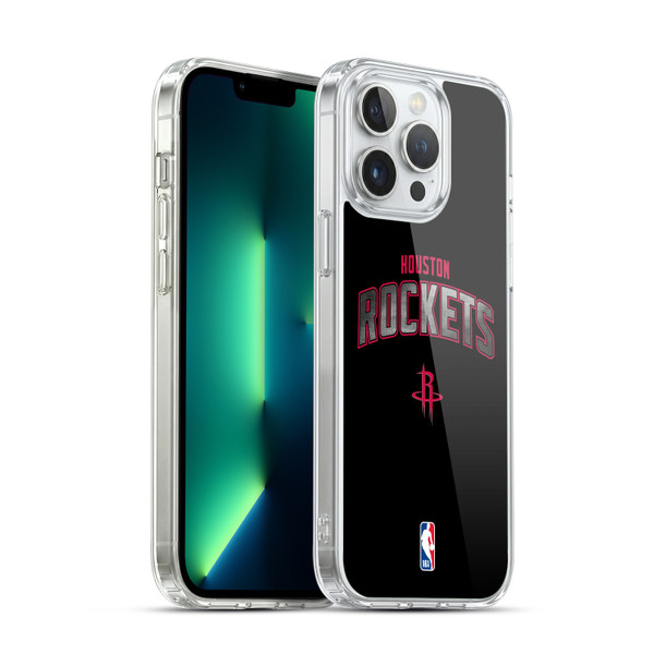 NBA Houston Rockets Logo Black Soft Gel Case for Apple iPhone 13 Pro Max & MagSafe