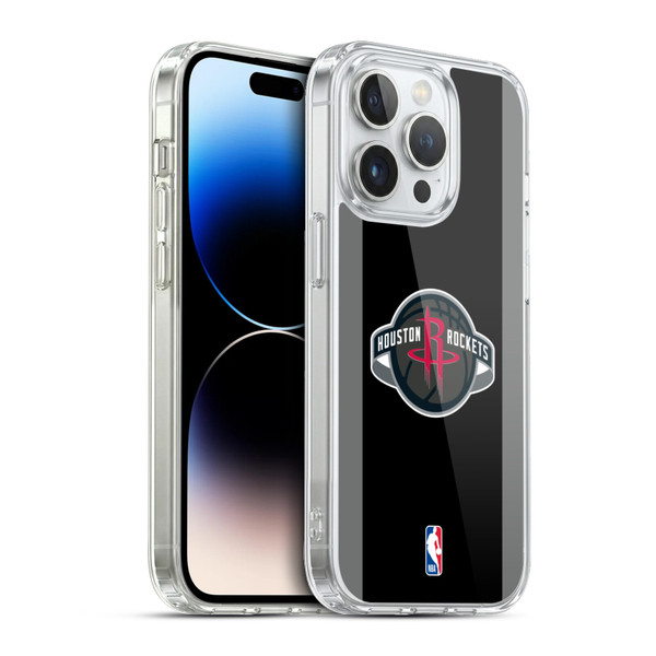 NBA Houston Rockets Logo Black Design Soft Gel Case for Apple iPhone 13 Pro & MagSafe