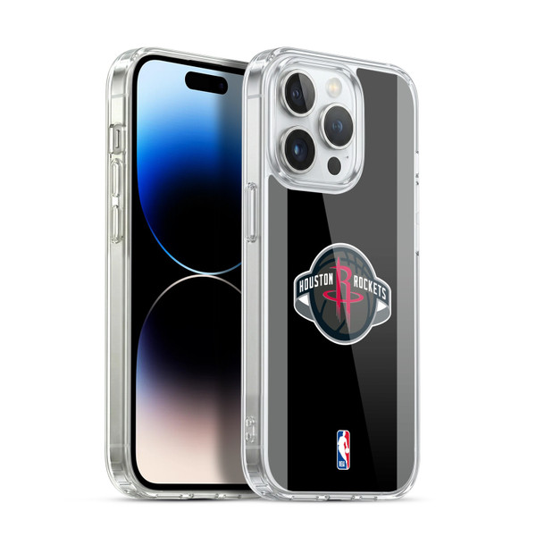 NBA Houston Rockets Logo Black Design Soft Gel Case for Apple iPhone 13 Pro & MagSafe