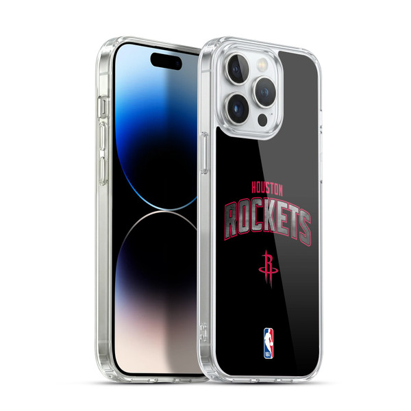 NBA Houston Rockets Logo Black Soft Gel Case for Apple iPhone 14 Pro Max & MagSafe