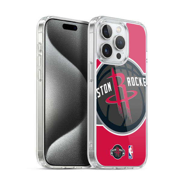 NBA Houston Rockets Logo Oversized Soft Gel Case for Apple iPhone 15 Pro & MagSafe