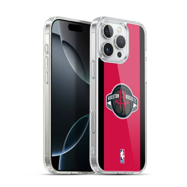 NBA Houston Rockets Logo Red Design Soft Gel Case for Apple iPhone 16 Pro Max & MagSafe