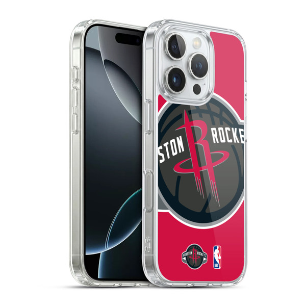 NBA Houston Rockets Logo Oversized Soft Gel Case for Apple iPhone 16 Pro & MagSafe