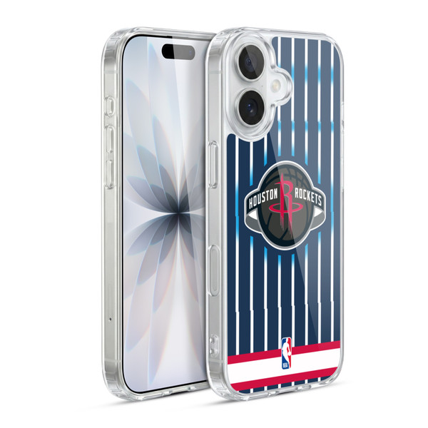 NBA Houston Rockets Logo Retro Design Soft Gel Case for Apple iPhone 17