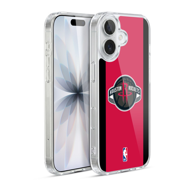 NBA Houston Rockets Logo Red Design Soft Gel Case for Apple iPhone 17