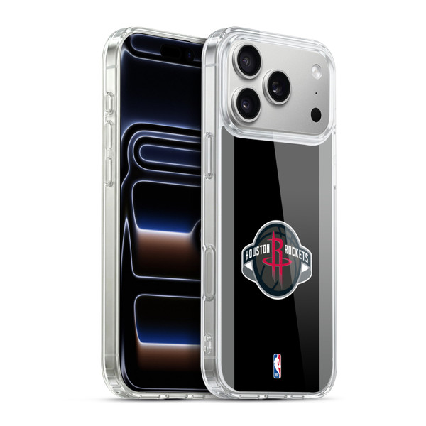 NBA Houston Rockets Logo Black Design Soft Gel Case for Apple iPhone 17 Pro Max