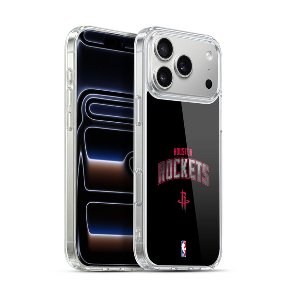NBA Houston Rockets Logo Black Soft Gel Case for Apple iPhone 17 Pro Max