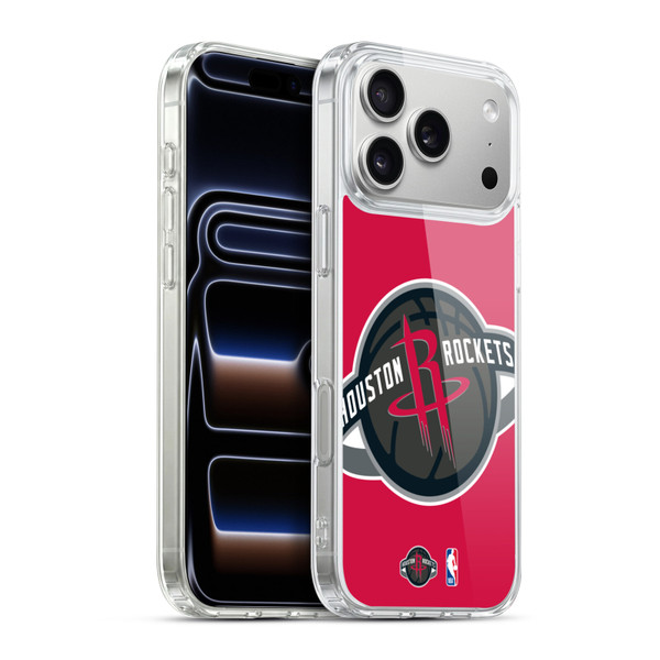 NBA Houston Rockets Logo Oversized Soft Gel Case for Apple iPhone 17 Pro Max