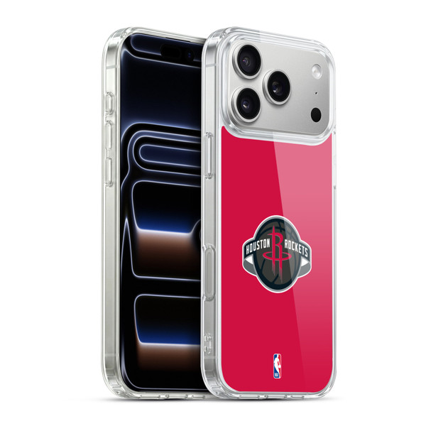 NBA Houston Rockets Logo Red Soft Gel Case for Apple iPhone 17 Pro Max