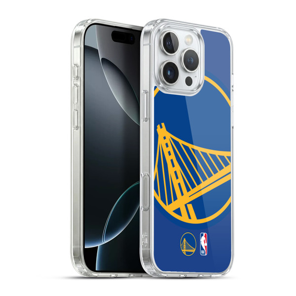 NBA Golden State Warriors Logo Oversized Soft Gel Case for Apple iPhone 16 Pro Max & MagSafe