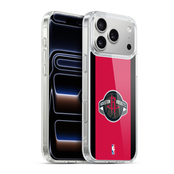 NBA Houston Rockets Logo Red Design Soft Gel Case for Apple iPhone 17 Pro Max