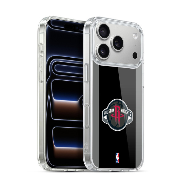 NBA Houston Rockets Logo Black Design Soft Gel Case for Apple iPhone 17 Pro