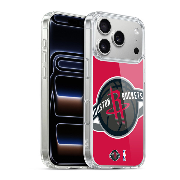 NBA Houston Rockets Logo Oversized Soft Gel Case for Apple iPhone 17 Pro