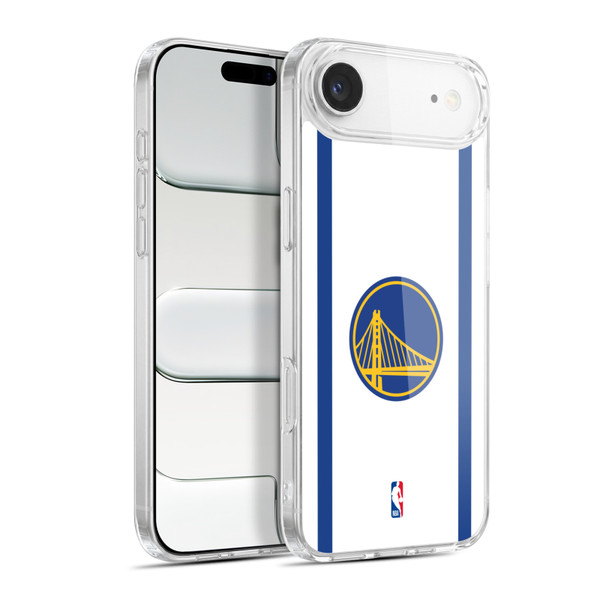 NBA Golden State Warriors Logo White Design Soft Gel Case for Apple iPhone 17 Air