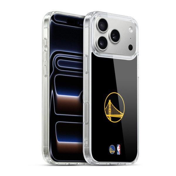 NBA Golden State Warriors Logo Black Design Soft Gel Case for Apple iPhone 17 Pro Max