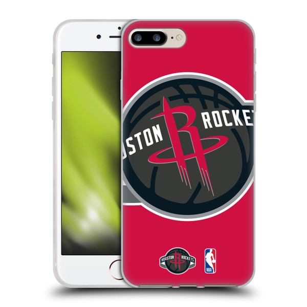 NBA Houston Rockets Logo Oversized Soft Gel Case for Apple iPhone 7 Plus / iPhone 8 Plus & MagSafe