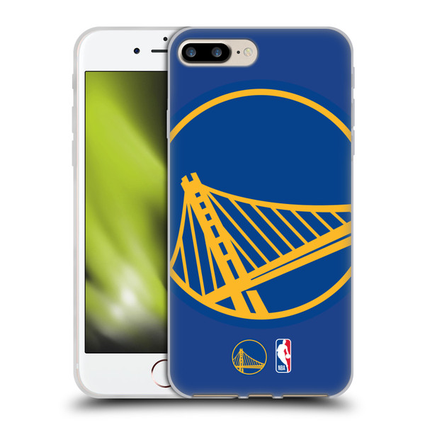 NBA Golden State Warriors Logo Oversized Soft Gel Case for Apple iPhone 7 Plus / iPhone 8 Plus & MagSafe