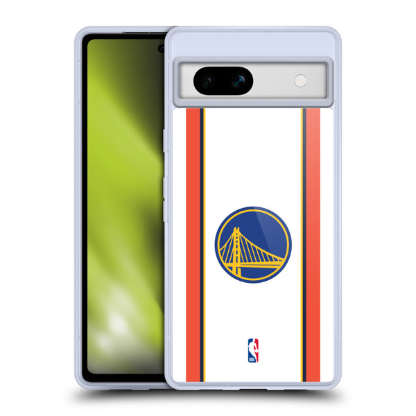 NBA Golden State Warriors Logo Retro Design Soft Gel Case for Google Pixel 7a