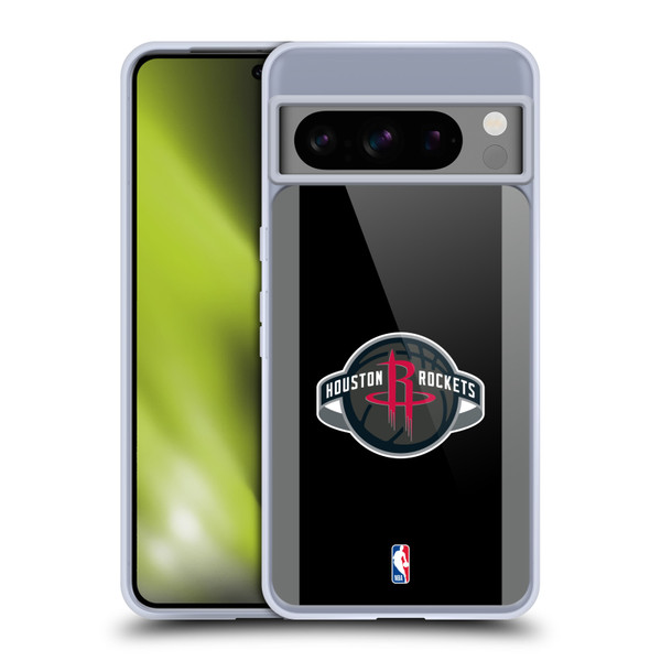 NBA Houston Rockets Logo Black Design Soft Gel Case for Google Pixel 8 Pro