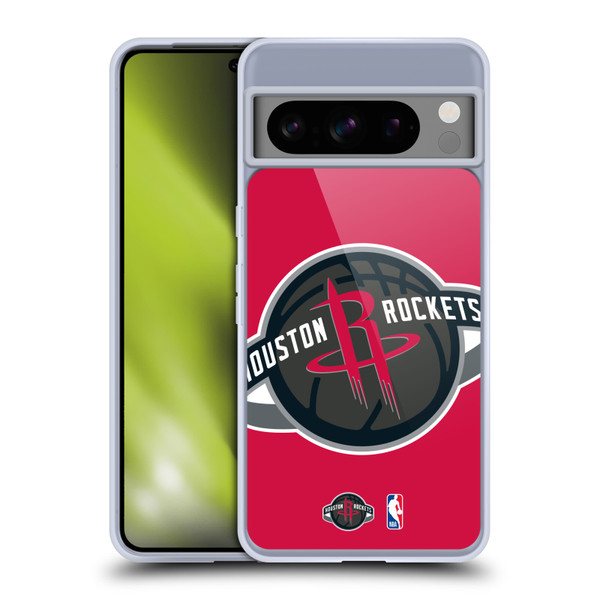 NBA Houston Rockets Logo Oversized Soft Gel Case for Google Pixel 8 Pro