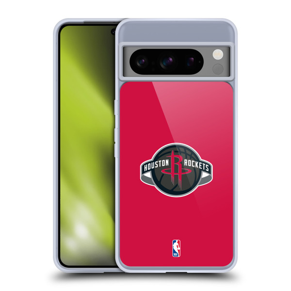 NBA Houston Rockets Logo Red Soft Gel Case for Google Pixel 8 Pro