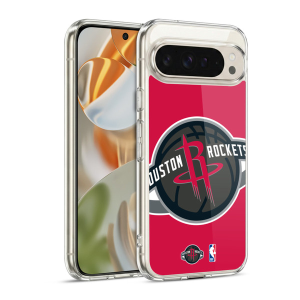 NBA Houston Rockets Logo Oversized Soft Gel Case for Google Pixel 9 / Pixel 9 Pro