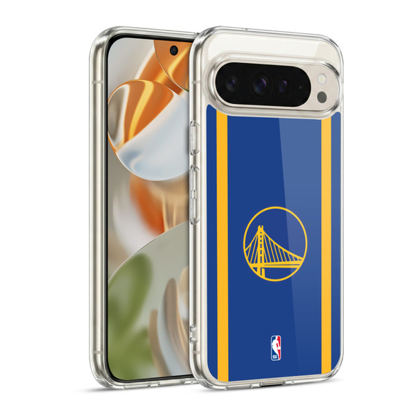 NBA Golden State Warriors Logo Blue Design Soft Gel Case for Google Pixel 9 / Pixel 9 Pro