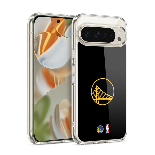 NBA Golden State Warriors Logo Black Design Soft Gel Case for Google Pixel 9 / Pixel 9 Pro