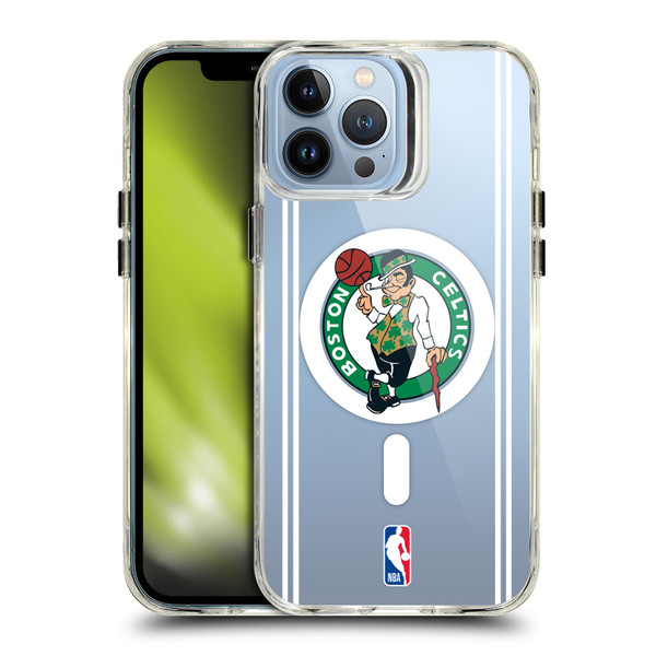 NBA Boston Celtics Logo Green Design Text SHOCKPROOF BUMPER CASE COMPATIBLE WITH Apple iPhone 13 Pro Max & MAGSAFE