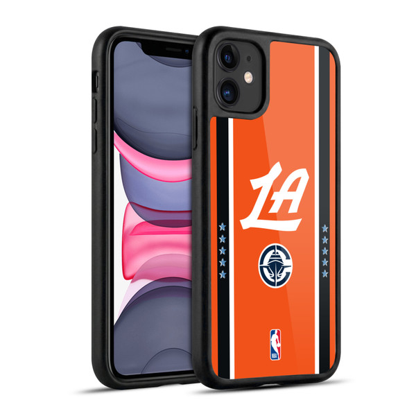NBA Los Angeles Clippers Logo Orange Design Gel Armour Case For Apple iPhone 11