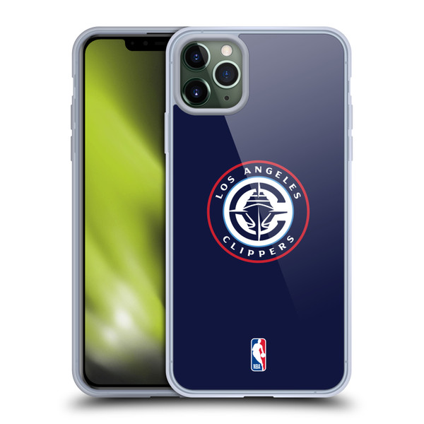 NBA Los Angeles Clippers Logo Navy Soft Gel Case for Apple iPhone 11 Pro Max & MagSafe