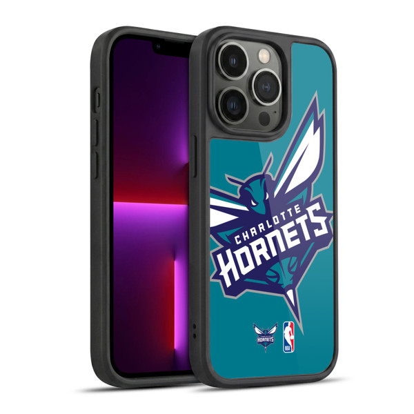 NBA Charlotte Hornets Logo Oversized Gel Armour Case For Apple iPhone 13 Pro