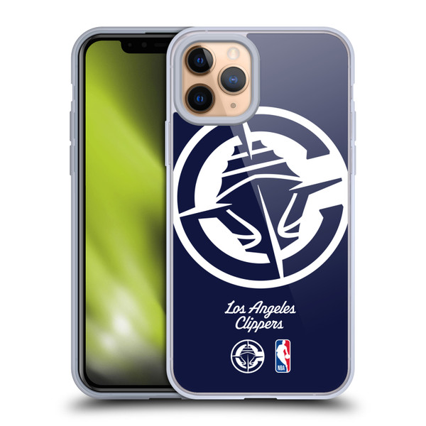 NBA Los Angeles Clippers Logo Oversized Soft Gel Case for Apple iPhone 11 Pro & MagSafe