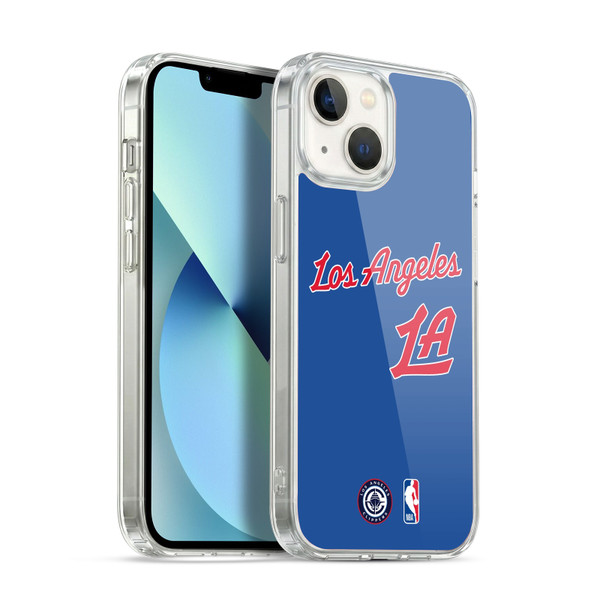 NBA Los Angeles Clippers Logo Retro Design Soft Gel Case for Apple iPhone 13
