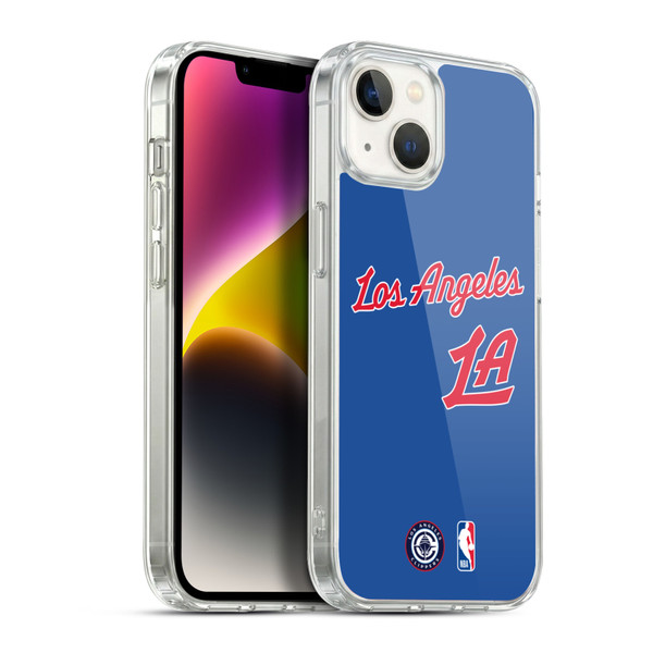 NBA Los Angeles Clippers Logo Retro Design Soft Gel Case for Apple iPhone 14 Plus & MagSafe