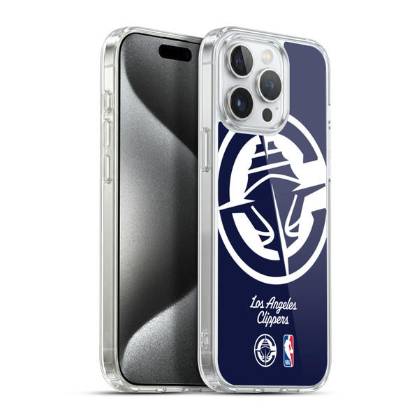NBA Los Angeles Clippers Logo Oversized Soft Gel Case for Apple iPhone 15 Pro Max & MagSafe