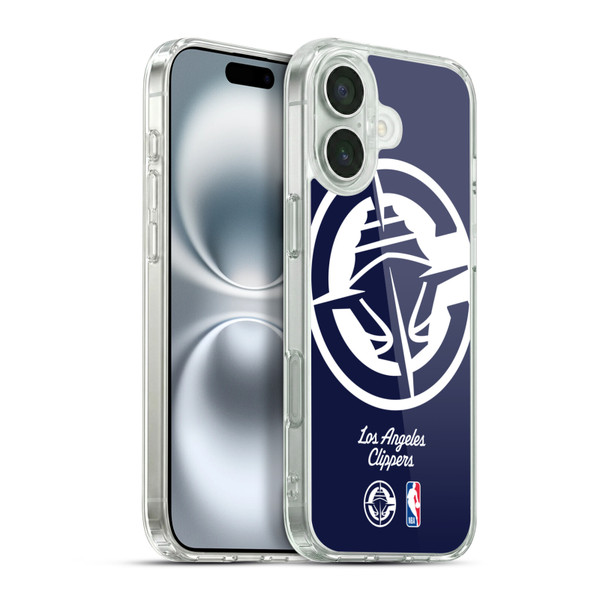 NBA Los Angeles Clippers Logo Oversized Soft Gel Case for Apple iPhone 16 Plus & MagSafe