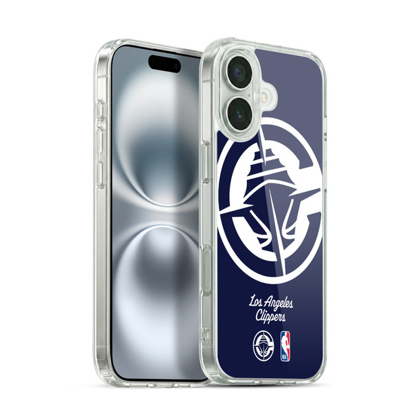 NBA Los Angeles Clippers Logo Oversized Soft Gel Case for Apple iPhone 16 Plus & MagSafe
