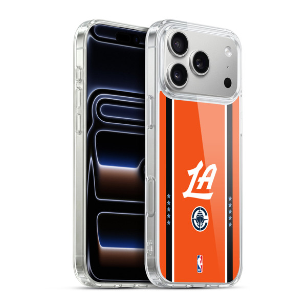 NBA Los Angeles Clippers Logo Orange Design Soft Gel Case for Apple iPhone 17 Pro Max