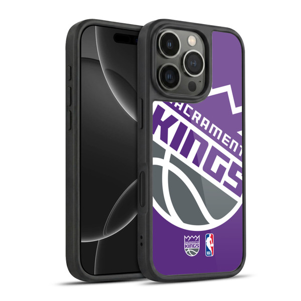 NBA Sacramento Kings Logo Oversized Gel Armour Case For Apple iPhone 16 Pro