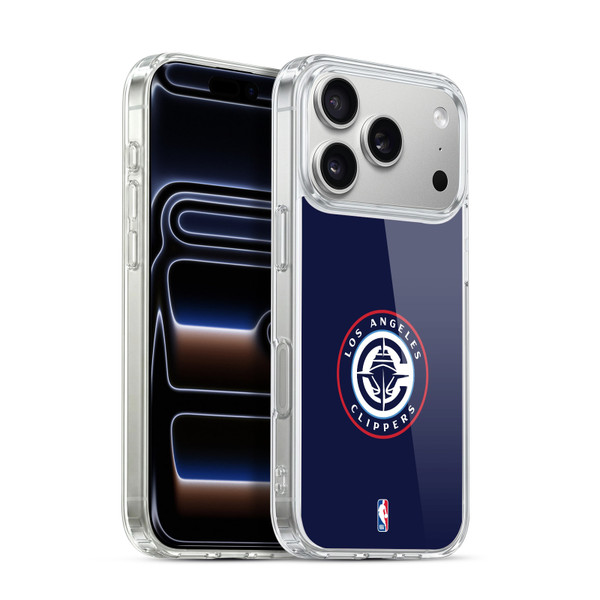 NBA Los Angeles Clippers Logo Navy Soft Gel Case for Apple iPhone 17 Pro