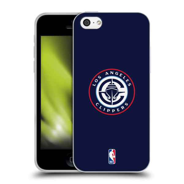 NBA Los Angeles Clippers Logo Navy Soft Gel Case for Apple iPhone 5c