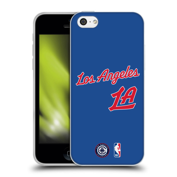 NBA Los Angeles Clippers Logo Retro Design Soft Gel Case for Apple iPhone 5c