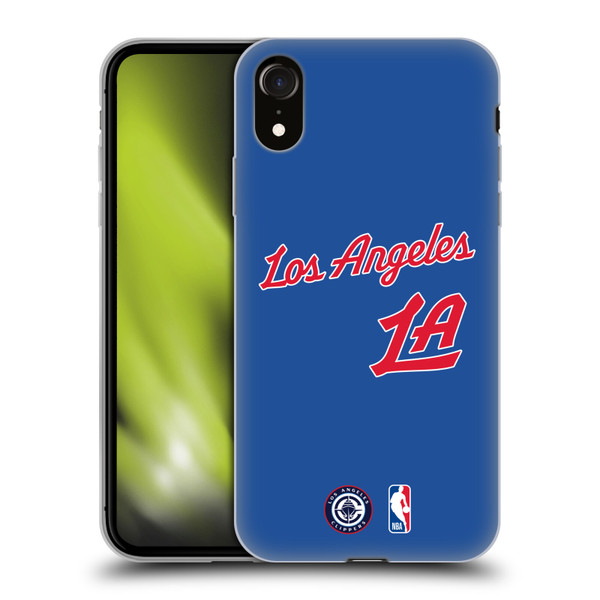 NBA Los Angeles Clippers Logo Retro Design Soft Gel Case for Apple iPhone XR